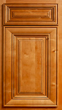 Kitchen Cabinet Door Sample of Glazed Mocha Style Ready to Assemble (RTA) Cabinets