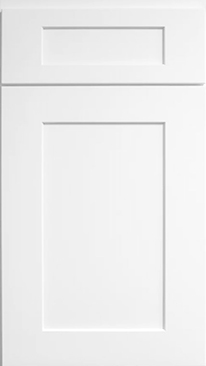 Kitchen Cabinet Door Sample of White Shaker Style Ready to Assemble (RTA) Cabinets