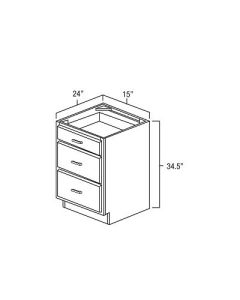 Winchester Grey 15" Drawer Base Cabinet For Kitchen