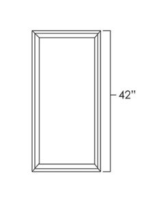 Carmel Shaker 42" Single Plain Glass Door