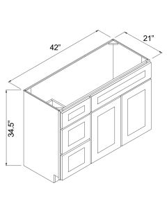 Fresh Sage -  42" x 21" Vanity Single Door Cabinets - DL