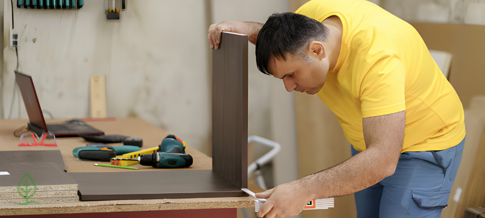 FacCreate the frame with the cut pieces of wood for DIY shaker style cabinet doors