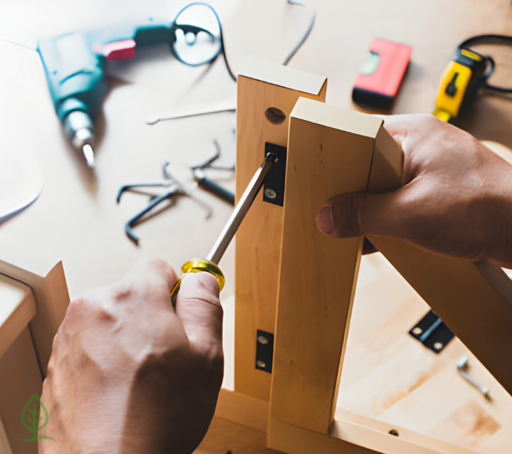 Install Cabinet Hardware to add functionality and make DIY shaker cabinets more attractive